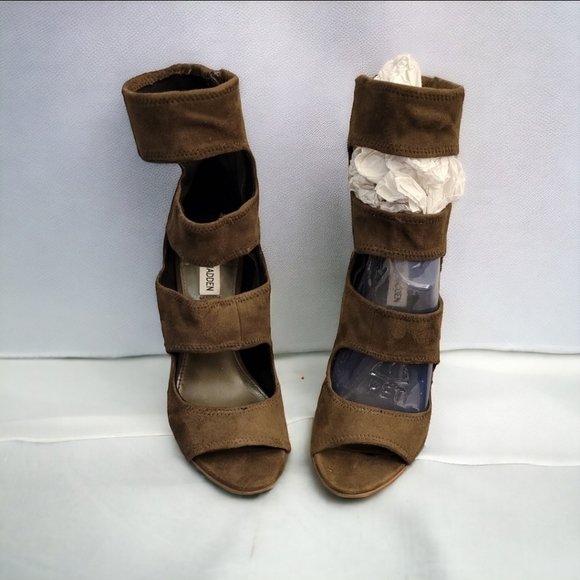 Steve Madden Tawny olive green caged heels size 9 - Picture 6 of 13